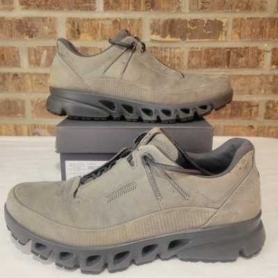 ECCO Multi-Vent M Low GTXS Titanium Leather Shoes Mens 12-12.5 / EU 46
