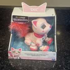 SpinMaster Zoomer Meowzies Cattitude Chic Pink Interactive Robot Kitty Cat MIB