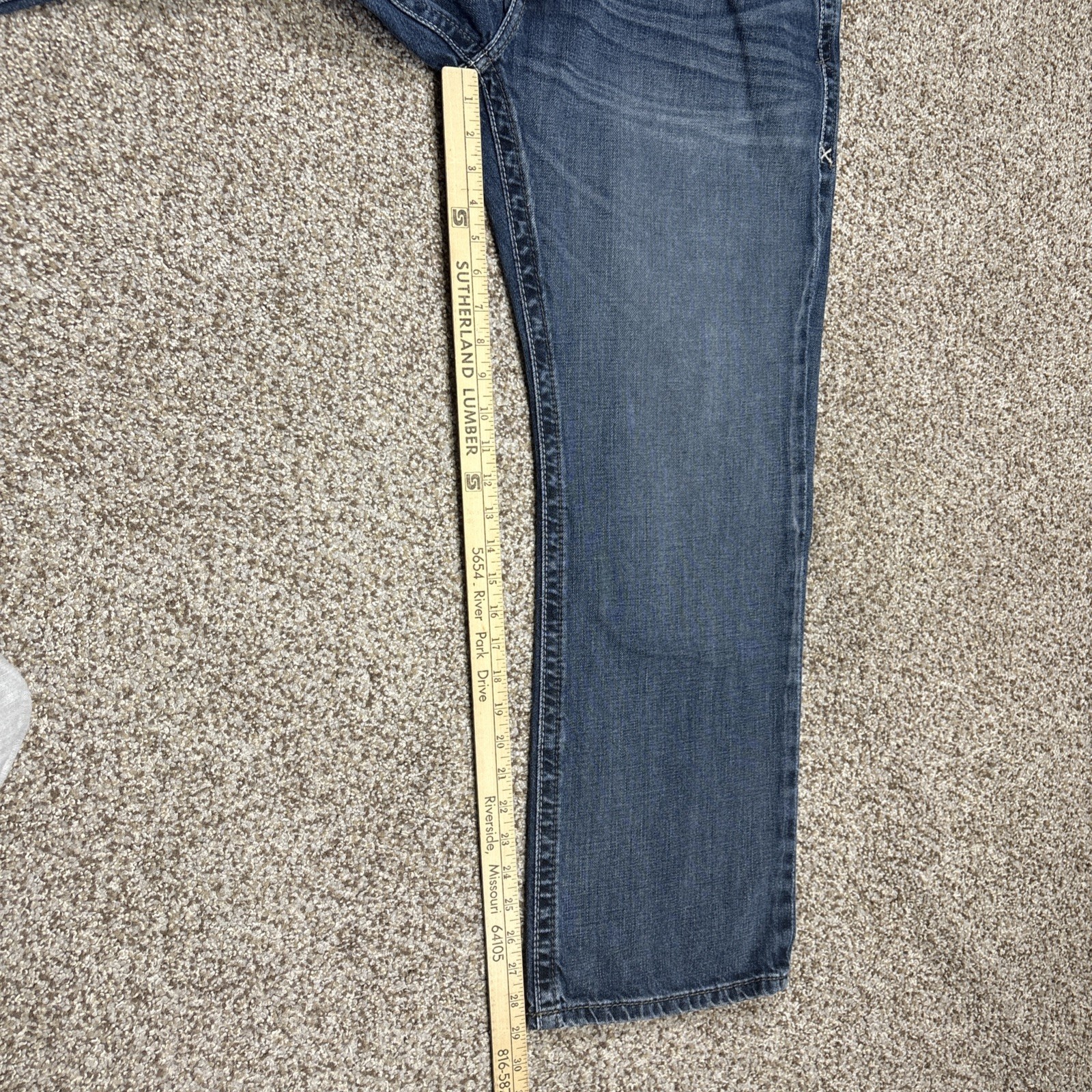 Ariat M4 Low Rise Boot Cut Jeans Mens 36x30 Blue Denim Western Fits 36 X 29 - View 9