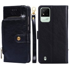 Zipper Bag Leather Phone Case, For OPPO Realme Narzo 50i, For vivo iQOO 9 5G, Fo