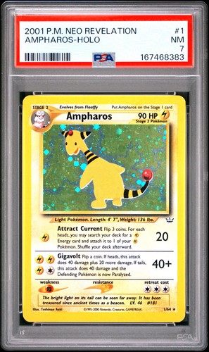 Ampharos (Unlimited) graded PSA 7 for sale on eBay