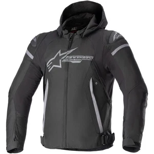 Alpinestars Zaca Waterproof Textile Jacket Motorbike Motorcycle Black Dark Grey
