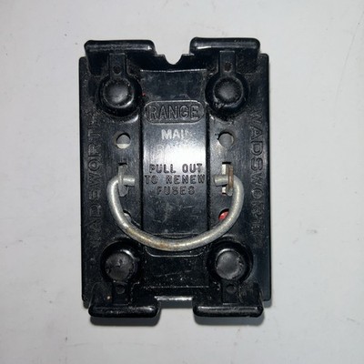 Wadsworth 40 amp Fuse Holder Pull Out  240 Volt Main Range (includes fuses)