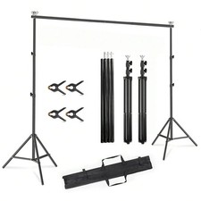 10x7ft Metal Backdrop Stand Kit Professional Balloon Arch Frame Party Decoration