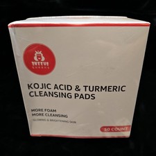 Kojic Acid and Turmeric Cleansing Pads for Face - 50 pads- New sealed package