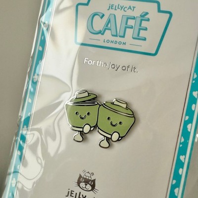 Jellycat Shanghai Exclusive Amuseables Ool & Ong Teacups Enamel Pin AUTHENTIC  