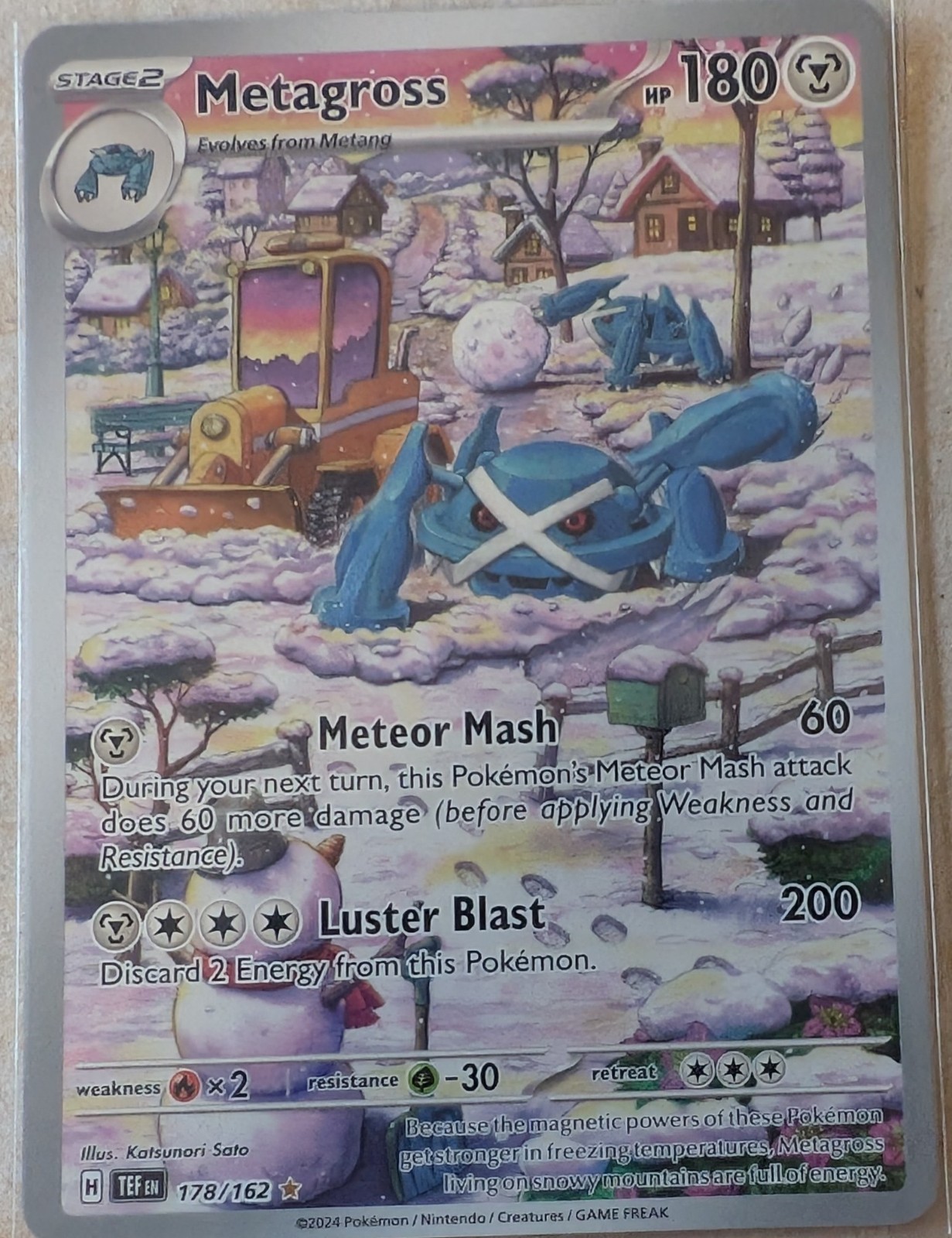 Pokemon Card - Metagross Temporal Forces 178/162 Illustration Rare