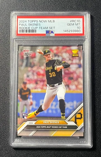 2024 TOPPS NOW MLB - PAUL SKENES (RC) Cup Team Set #RC10 PSA 10