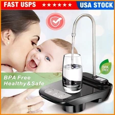 5 Gallon Water Bottle Switch Pump Electric Automatic Universal Dispenser USB US