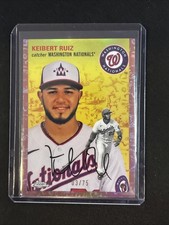 🔥Keibert Ruiz 2023 Topps Chrome Platinum Anniversary Toile/Rose Gold 03/75