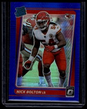 2021 Donruss Optic Nick Bolton Rated Rookie Blue Hyper #275 RC
