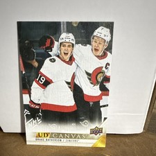 Upper Deck 2022-23 Series 1 UD Canvas Drake Batherson #C56 Senators