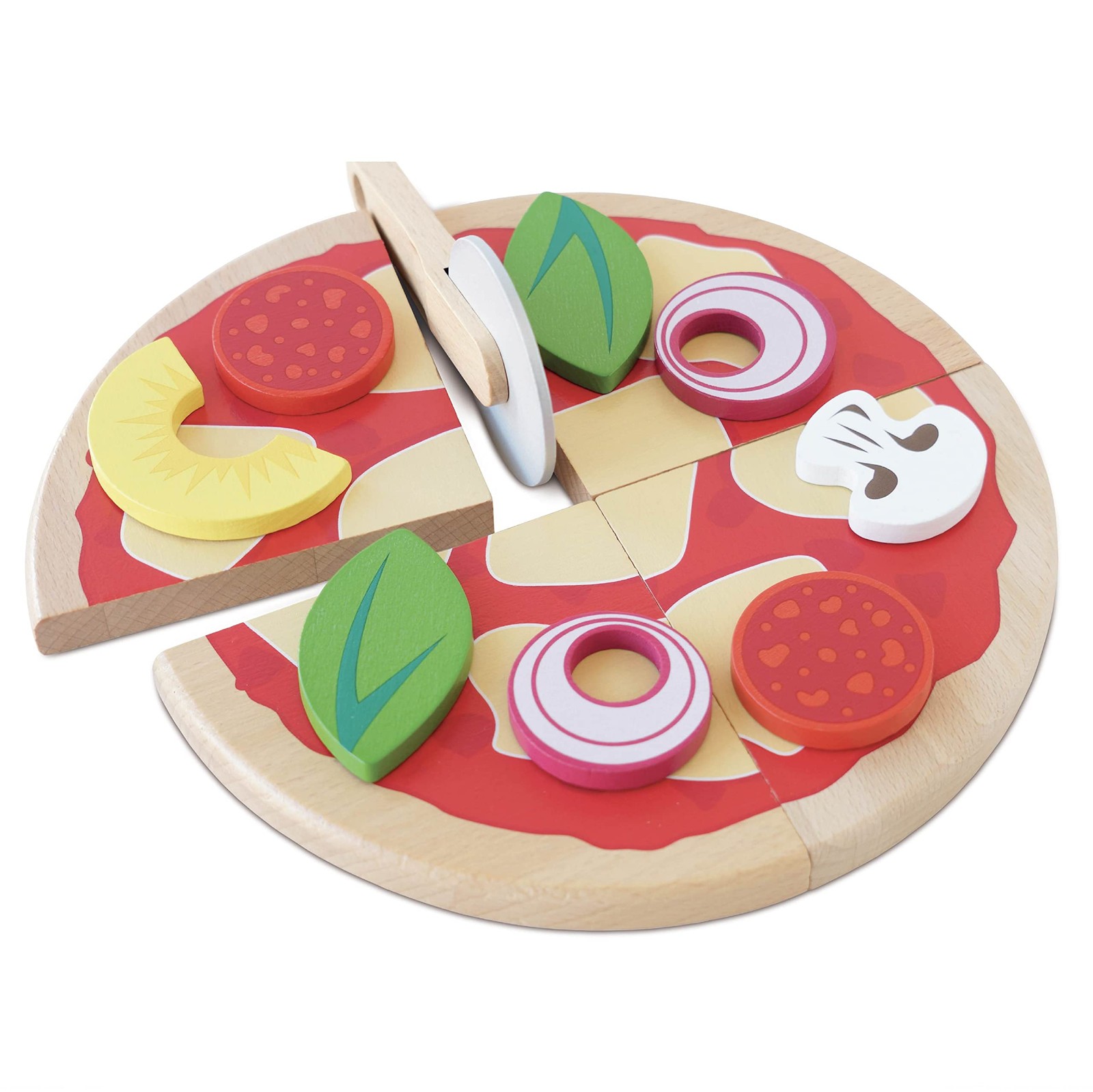 Игрушечный фургончик Le - Honeybake - Деревянный с аксессуарами для пиццы - Доступ к детской игрушечной кухне 5190₽