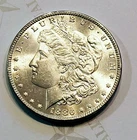 BU  1886 Morgan Silver Dollar  -  C9675