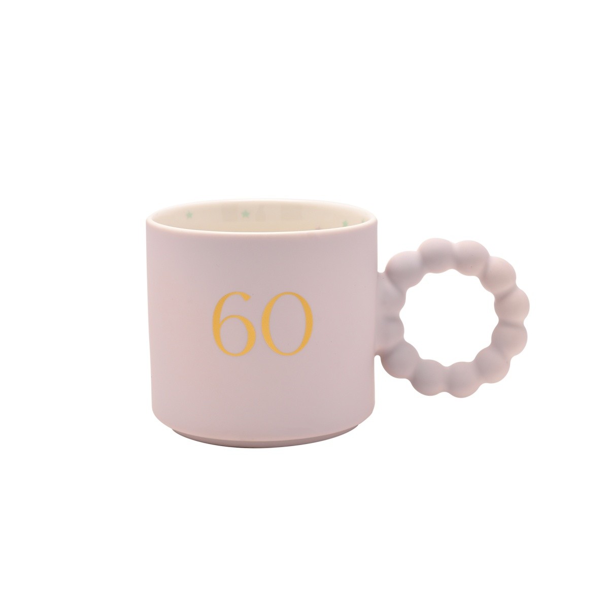 60th Birthday Gift Boxed Ceramic Mug by Widdop Confetti Range Gifts for Women