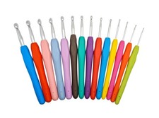 H&auml;kelnadel Einzelne Gr&ouml;&szlig;en  2,00 - 10 mm Ergonomischer Griff Stricknadeln