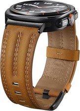 Leather Band Compatible with Samsung Galaxy Watch Ultra 47Mm 2025/2024 , Genuine