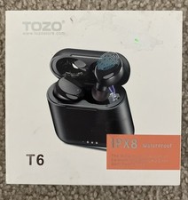 TOZO T6 IPX 8 Earbuds Bluetooth 5.3 Touch Control  Pink  New In Box