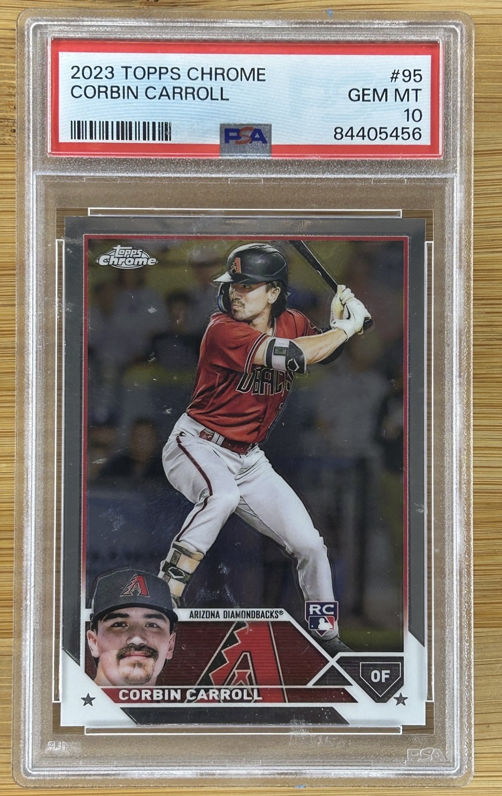 PSA 10 🔥 2023 Topps Chrome - Corbin Carroll #95 (RC) Diamondbacks All star