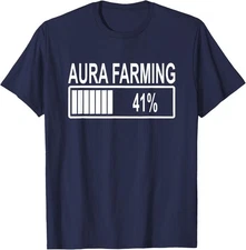 Funny Aura Farming 41 67 Meme Gen Alpha Slang Unisex T-Shirt