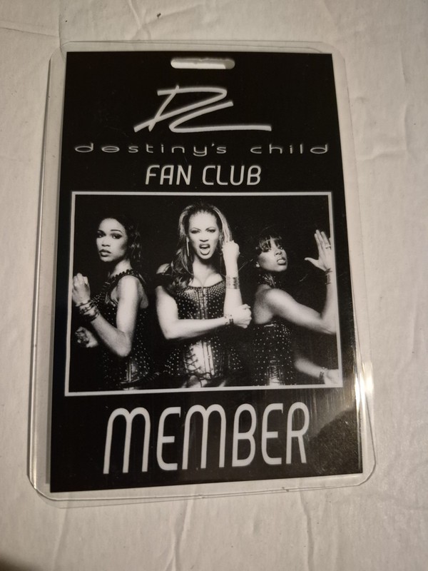 Destiny's Child Fan Club Member Only Tag Lanyard Beyonce 