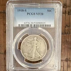 1918-S Liberty Walking Half Dollar PCGS VF20 San Francisco Silver 50C #53090935