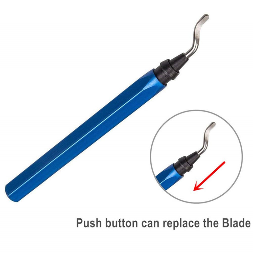 Deburring Tool with 15 Extra High Speed Steel Blades Works on Metal Resin PVC