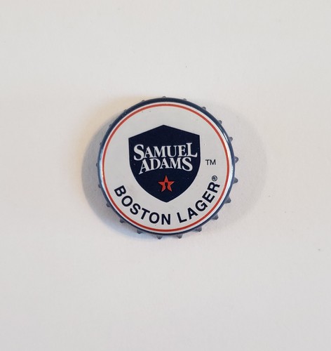 100 Sam Adams Boston Lager White Beer Bottle Caps Crown Crafts CRIMPED - Picture 7 of 10