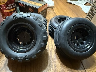 HPI Racing Tires With RMP Wheels & 4 brushed electric motors 