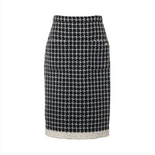 Chanel 17 years Wool Skirt 34 Ladies' Black P56795V30919 Lion button