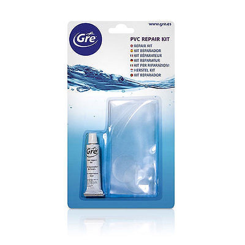 GRE Kit di riparazione pvc, 4 patch di gomma