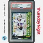 2021 PANINI INSTANT FIELD GENERALS #FG4 JOSH ALLEN PSA 10