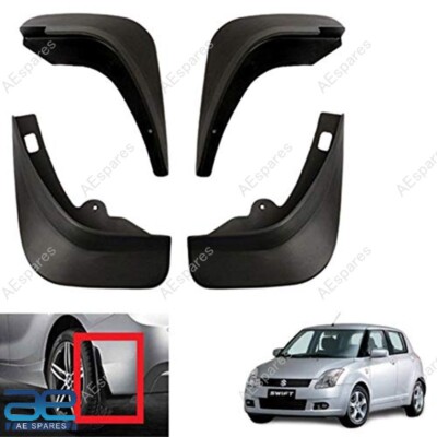 Schlamm Klappe Set Von 4 Für Maruti Suzuki Swift Old Modell 2005 Typ 1 Aes