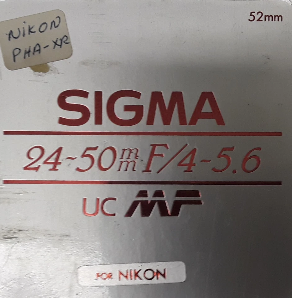 Sigma 24-50mm/f4-5.6 Macro UC MF Lens for Nikon (BRAND NEW!) - Image 3 of 3