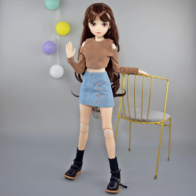 24'' 60cm BJD Puppe 1/3 Kugelgelenkte Weibliche Mädchen SD Puppen Mit Kleidung