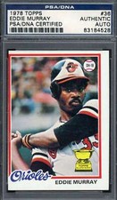 Eddie Murray Cards, Rookie Cards and Autographed Memorabilia Guide 32