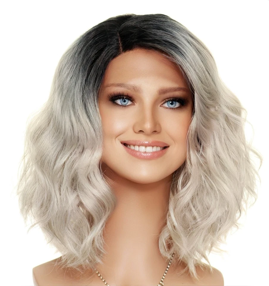 LOOSE BEACHY WAVES WIG | HEAT SAFE | MED LENGTH | TT1B.DARK GREY 1430 — 第 2/4 张图片