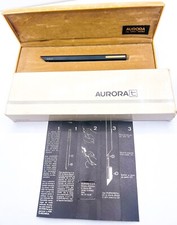 Penna a sfera Aurora Thesi Black & Gold design Marco Zanuso anni 70 come nuova...