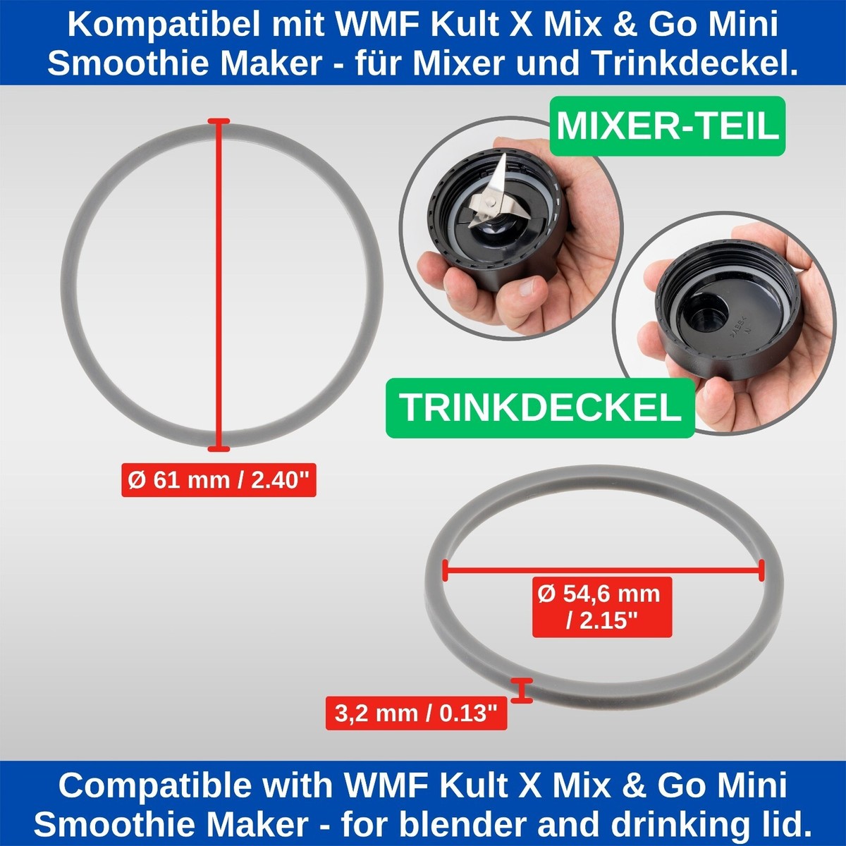 Dichtungsring WMF FS-1000050711 Dichtung (Messer) für KULT X Mix & Go Dichtungsring WMF FS-1000050711 Dichtung (Messer) für KULT X Mix & Go