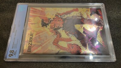 INSURED! BRZRKR #1 9.8 Keanu Reeves Foil 3rd Print Third Spine