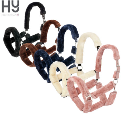 Hy Equestrian Fab Fleece Headcollar Padded Fluffy Headcollar Pony/Cob/Full