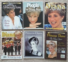 Princess Diana  collection of 6 magazines 