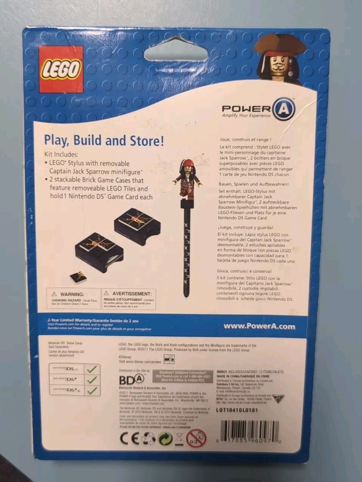 Nintendo DS Jack Sparrow Pirates of The Caribbean LEGO Play Build Kit ...