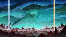 Landscape avatar anime sky cyan turquoise clouds dead Custom Gaming Mat Desk