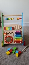 Molly and Friends Baby Walker with Activity Center & Bricks - Multicolour