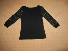 marc cain pullover n2 mit Spitzenärmeln wie Neu