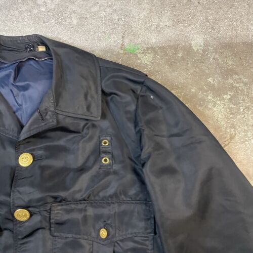 Vintage 60’s 70’s Nylon Full Zip Metropolitan Police Jacket Size 38 Blue Officer - Picture 3 of 11