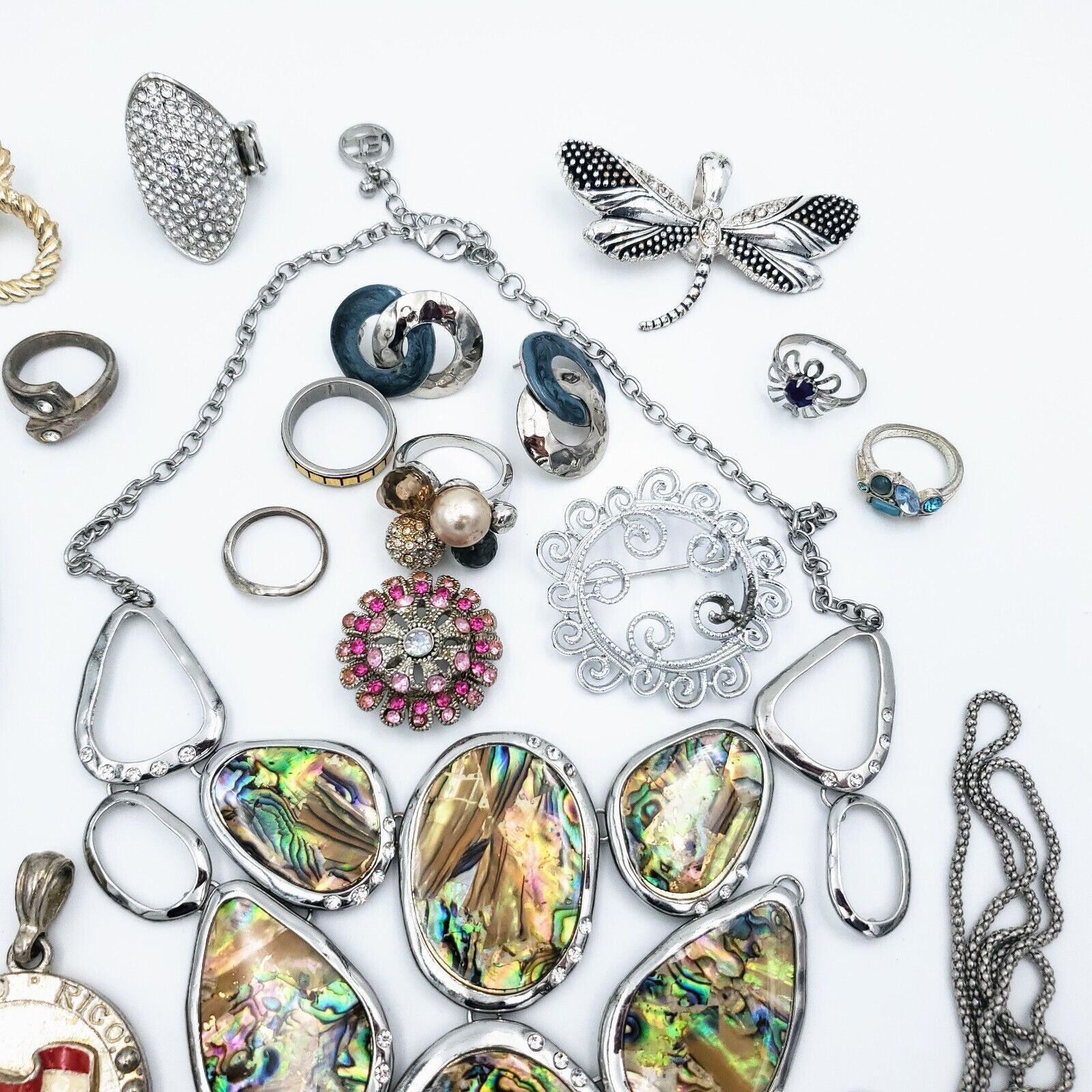 Vintage jewelry lot, Necklace, Brooch, Bracelet, … - image 6