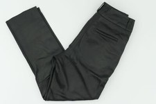Oakwood Womens Leather Pants Trousers Palamita 34 Black Plain Straight Leather NEW