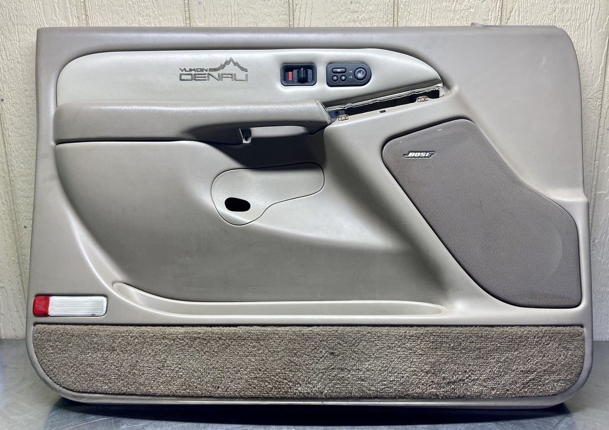 2000-2003 GMC Yukon Denali OEM LEFT FRONT DRIVER DOOR PANEL TAN | eBay